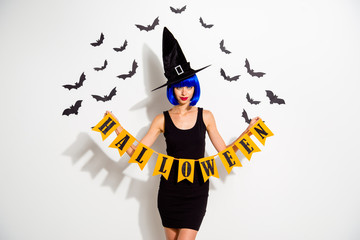 Welcome on the horror, creepy feast Portrait of wizard, enchant