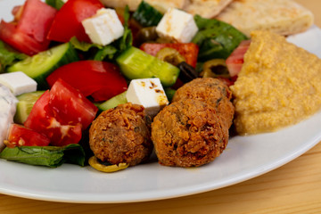 Falafel with humus