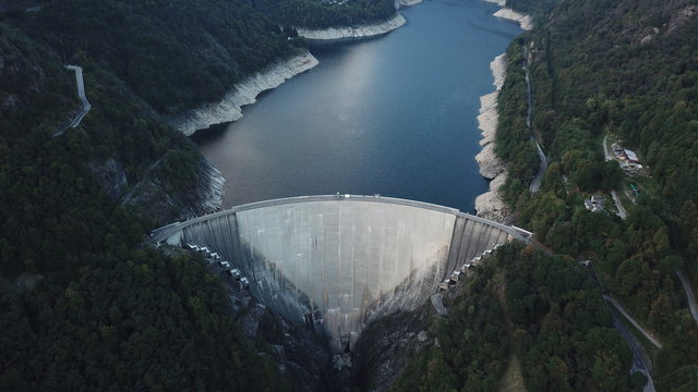 Contra dam, Valle Verzasca, Ticino, Switzerland
