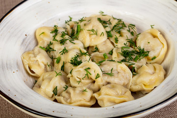 Russian traditional dumplings