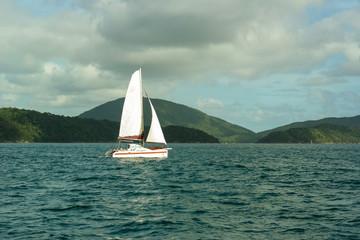 Sailboat on the sea (Ubatuba - S&atilde;o Paulo)