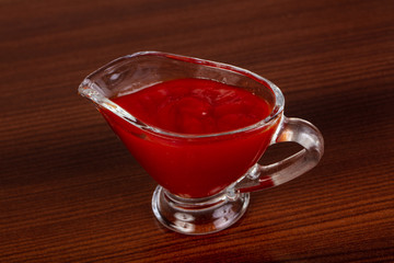 Tomato sauce in the bowl