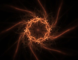 Abstract design made of sacred symbols signs geometry and designs on the subject of astrology alchemy magic.