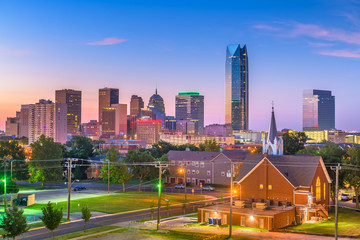 Fototapeta na wymiar Oklahoma City, Oklahoma, USA Skyline