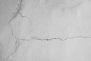 cracked wall in an old house