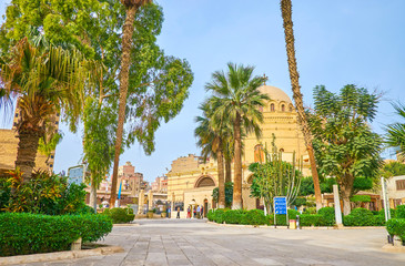The coutryard of Coptic Museum in Cairo, Egypt