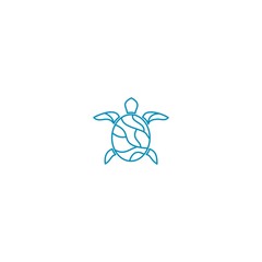 logo line turtle  abstract