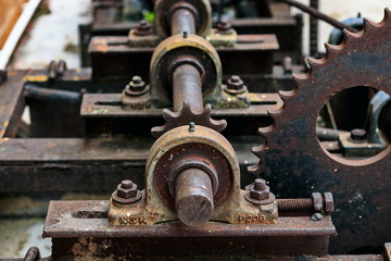 The rust is attached to the old machine.
