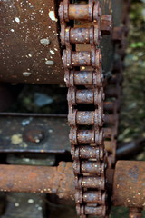 The rust is attached to the old machine.