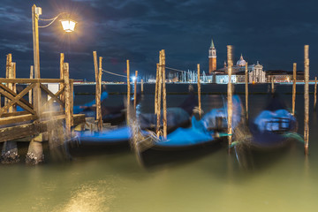 night cityscape in Venice