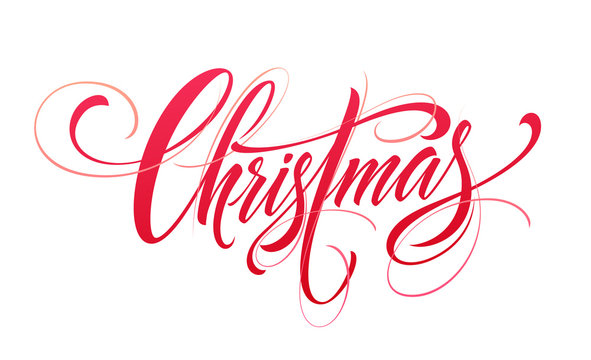 Christmas hand drawn lettering