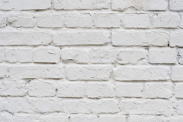 Old white brick wall texture background