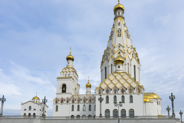 All Saints Church In Minsk, Belarus. Minsk memorial church of All Saints and in memory of the victims, which served as our national salvation.