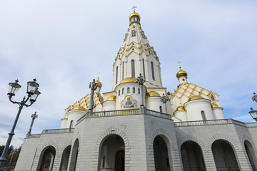 All Saints Church In Minsk, Belarus. Minsk memorial church of All Saints and in memory of the victims, which served as our national salvation.