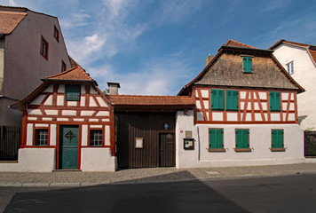 Fachwerkhaus in Darmstadt-Eberstadt, Hessen, Deutschland 
