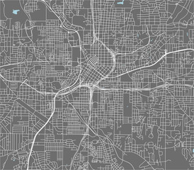 map of the city of Atlanta, USA