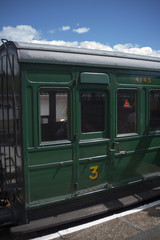 Fototapeta na wymiar Vintage train Isle of White Railway