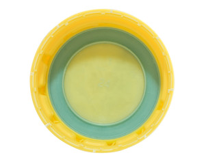 plastic bottle cap or crown of drinking beverage