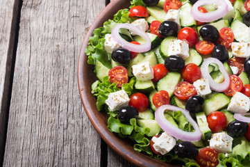 Fresh vegetables greek salad