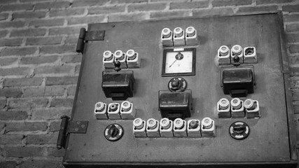 Electrical Control Panel On Wall