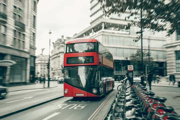 Foto op Plexiglas Famous London Transport Bus and Taxi © patruflo