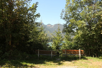 Blick auf den Schwarzensee bei St. Wolfgang im Salzkammergut