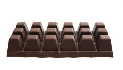 black chocolate isolated