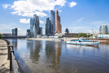 Fototapeta na wymiar Business Center Moscow-City, Russia