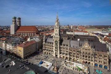 Naklejka na ściany i meble Panorama view of Munich, Germany