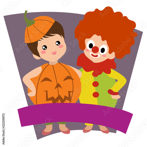Halloween Clown And Pumpkin Kids Theme Halloween Clown And Pumpkin Kids Theme