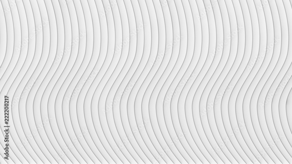 Poster white striped. wavy shape, optical illusion. abstract pattern texture design element background. 3d 