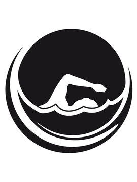 recommend clip art: sonne cool kreis rund logo schwimmen schwimmer verein team wasser kraulen schnell wettrennen schwimmbad sportler sport spaß tauchen hallenbad wellen clipart
