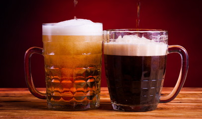 Drink. Two glasses beer