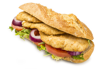 Bocadillo de escalope de pollo
