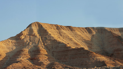 Egyptian Desert at the daytime And clear blue Sky