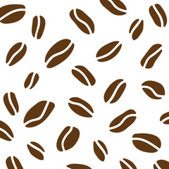 coffe beans background- vector illustration