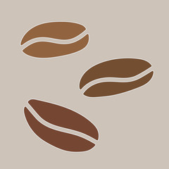 coffe beans background- vector illustration