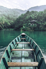 Obraz premium Boat Trip Nepal Pokhara