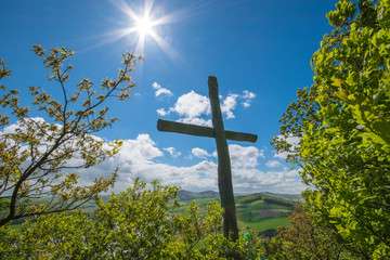 Kreuz im Himmel