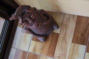 handmade figure of indigenous people