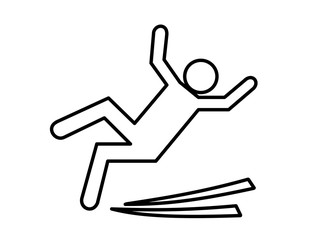 スリップ線(線画)