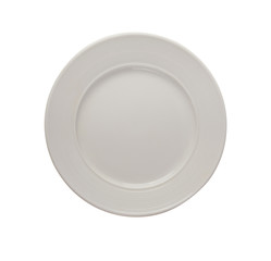  ceramic white plate  isolated on white background