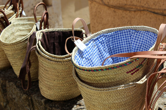 Capazos de mimbre 