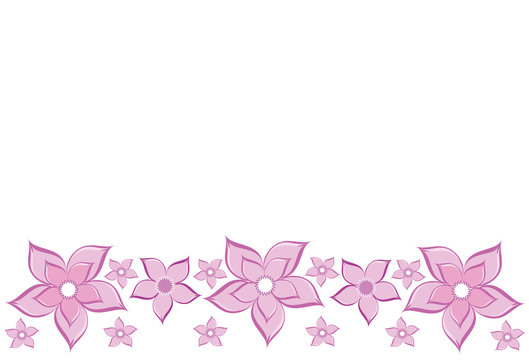 Violets banner, place for your text. Format vector and jpg.