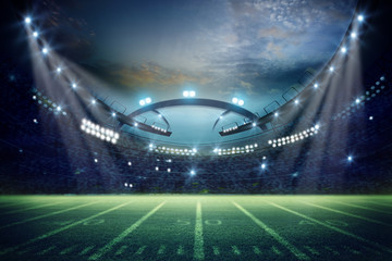 Fototapeta na wymiar American Soccer Stadium 3d rendering