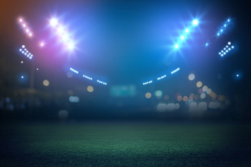 lights at night and stadium 3d render © Kalawin