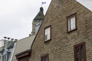 Fototapeta na wymiar Vieux Québec, château Frontenac, Nouvelle-France Canada