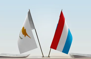 Foto op Canvas Two flags of Cyprus and Luxembourg © Oleksandr