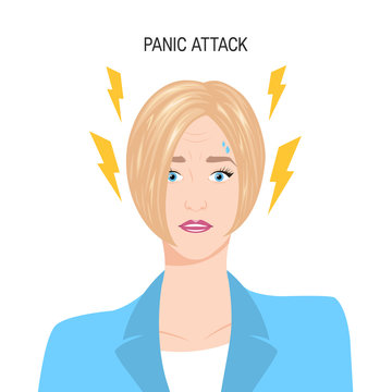 Panic Attack Vector Concept