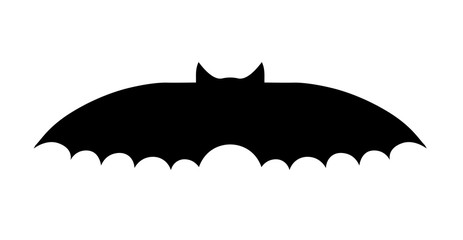 Halloween black bat icon. Halloween symbol. vector silhouettes of bats
